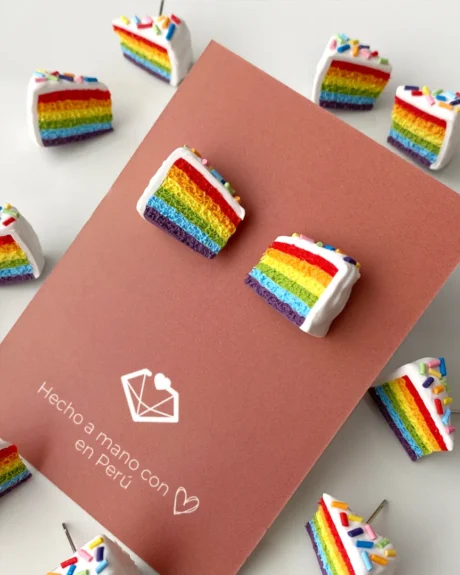 Stud rainbow cake