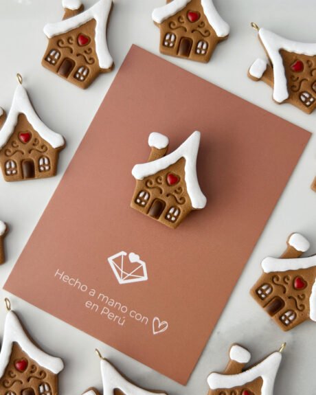 Imán cabaña de jengibre